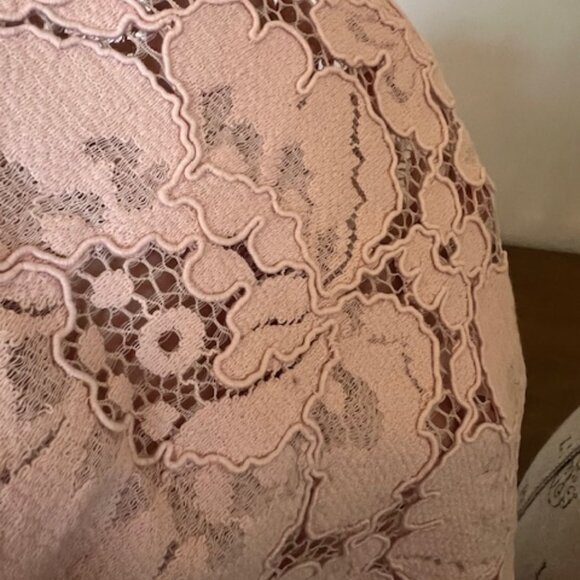 BCBG Lace Front Peplum Blouse - Picture 9 of 9